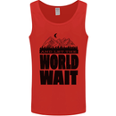 Mountain World Wait Hiking Trekking Walking Mens Vest Tank Top Red