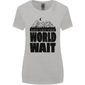 Mountain World Wait Hiking Trekking Walking Womens Wider Cut T-Shirt Sports Grey