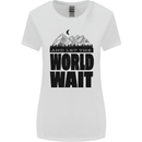 Mountain World Wait Hiking Trekking Walking Womens Wider Cut T-Shirt White