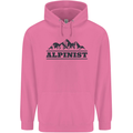 Mountains Alpinist Hiking Climbing Climber Childrens Kids Hoodie Azalea