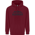Mountains Alpinist Hiking Climbing Climber Childrens Kids Hoodie Maroon