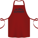 Mountains Alpinist Hiking Climbing Climber Cotton Apron 100% Organic Maroon