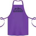 Mountains Alpinist Hiking Climbing Climber Cotton Apron 100% Organic Purple