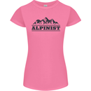 Mountains Alpinist Hiking Climbing Climber Womens Petite Cut T-Shirt Azalea