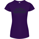 Mountains Alpinist Hiking Climbing Climber Womens Petite Cut T-Shirt Purple