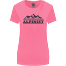 Mountains Alpinist Hiking Climbing Climber Womens Wider Cut T-Shirt Azalea