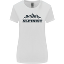 Mountains Alpinist Hiking Climbing Climber Womens Wider Cut T-Shirt White