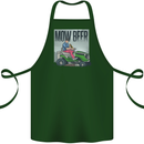 Mow Beer Funny Lawnmower Alcohol Gardening Cotton Apron 100% Organic Forest Green
