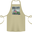 Mow Beer Funny Lawnmower Alcohol Gardening Cotton Apron 100% Organic Khaki