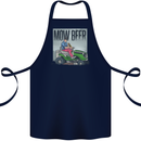 Mow Beer Funny Lawnmower Alcohol Gardening Cotton Apron 100% Organic Navy Blue