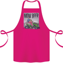 Mow Beer Funny Lawnmower Alcohol Gardening Cotton Apron 100% Organic Pink