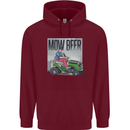Mow Beer Funny Lawnmower Alcohol Gardening Mens 80% Cotton Hoodie Maroon