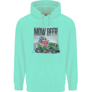 Mow Beer Funny Lawnmower Alcohol Gardening Mens 80% Cotton Hoodie Peppermint