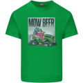 Mow Beer Funny Lawnmower Alcohol Gardening Mens Cotton T-Shirt Tee Top Irish Green