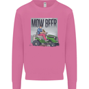 Mow Beer Funny Lawnmower Alcohol Gardening Mens Sweatshirt Jumper Azalea