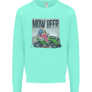 Mow Beer Funny Lawnmower Alcohol Gardening Mens Sweatshirt Jumper Peppermint