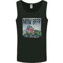 Mow Beer Funny Lawnmower Alcohol Gardening Mens Vest Tank Top Black