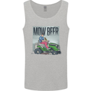 Mow Beer Funny Lawnmower Alcohol Gardening Mens Vest Tank Top Sports Grey