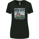 Mow Beer Funny Lawnmower Alcohol Gardening Womens Wider Cut T-Shirt Black