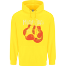 Muay Thai Boxing Gloves MMA Childrens Kids Hoodie Yellow