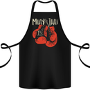 Muay Thai Boxing Gloves MMA Cotton Apron 100% Organic Black
