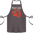 Muay Thai Boxing Gloves MMA Cotton Apron 100% Organic Dark Grey