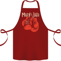 Muay Thai Boxing Gloves MMA Cotton Apron 100% Organic Maroon