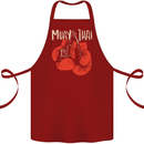 Muay Thai Boxing Gloves MMA Cotton Apron 100% Organic Maroon