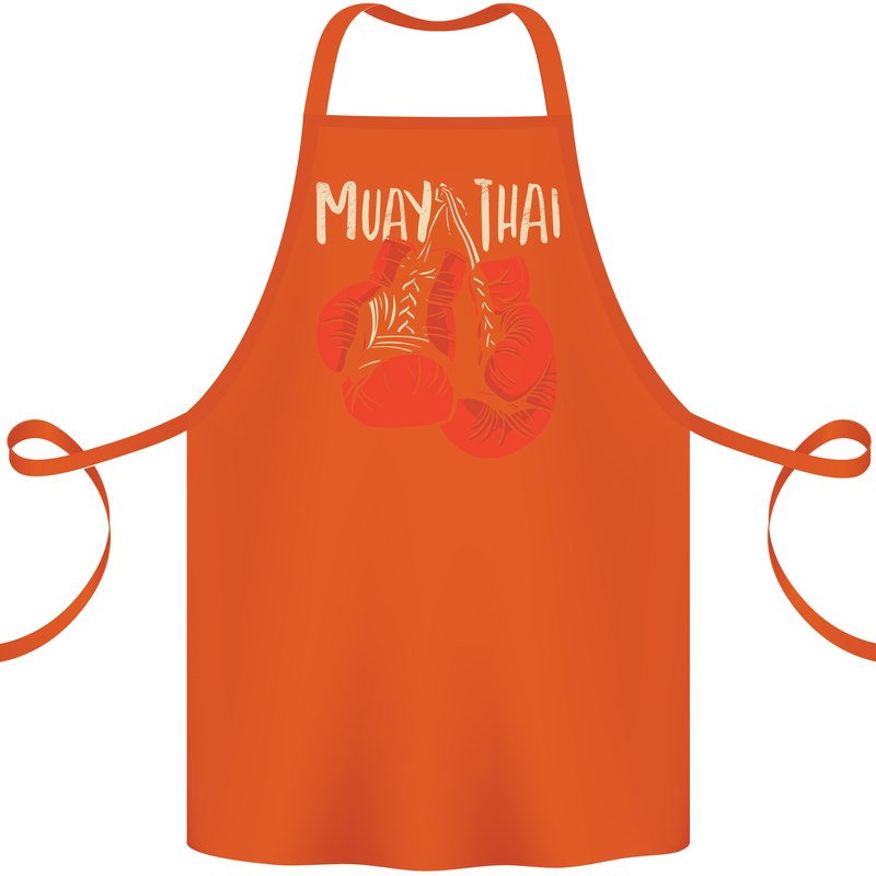 Muay Thai Boxing Gloves MMA Cotton Apron 100% Organic Orange