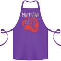 Muay Thai Boxing Gloves MMA Cotton Apron 100% Organic Purple