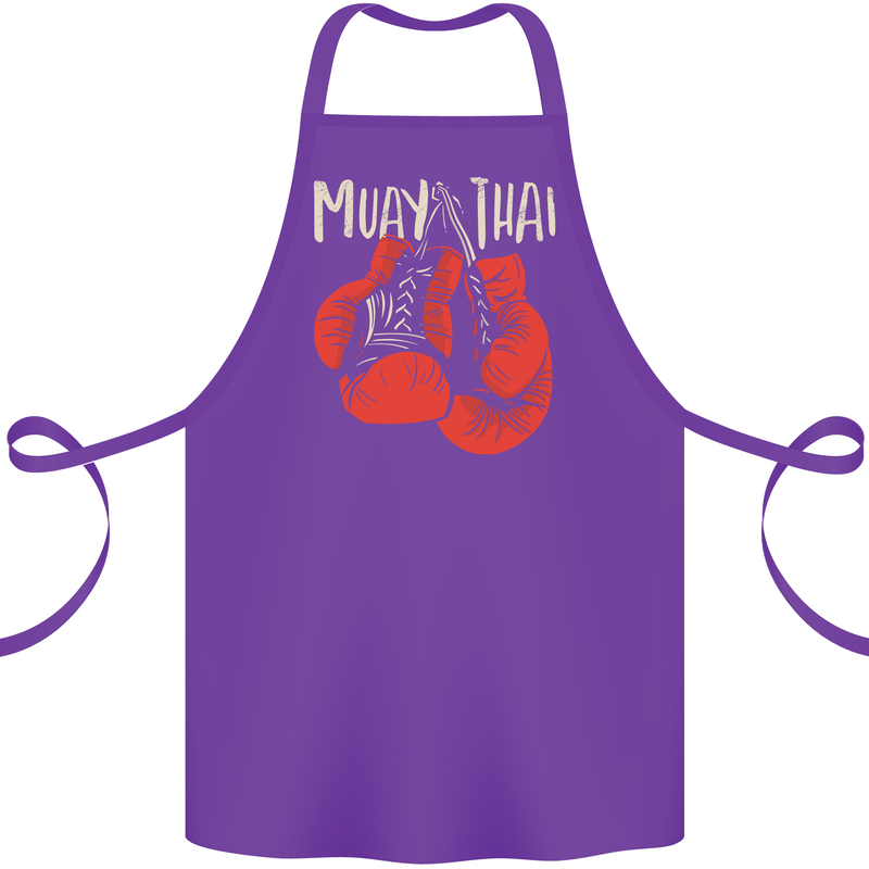 Muay Thai Boxing Gloves MMA Cotton Apron 100% Organic Purple