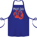 Muay Thai Boxing Gloves MMA Cotton Apron 100% Organic Royal Blue