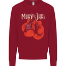 Muay Thai Boxing Gloves MMA Kids Sweatshirt Jumper Red