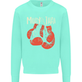 Muay Thai Boxing Gloves MMA Mens Sweatshirt Jumper Peppermint