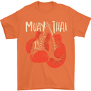 Muay Thai Boxing Gloves MMA Mens T-Shirt Cotton Gildan Orange