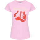 Muay Thai Boxing Gloves MMA Womens Petite Cut T-Shirt Light Pink