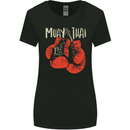 Muay Thai Boxing Gloves MMA Womens Wider Cut T-Shirt Black