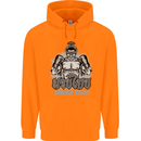 Muay Thai Boxing MMA Martial Arts Kick Childrens Kids Hoodie Orange
