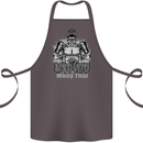 Muay Thai Boxing MMA Martial Arts Kick Cotton Apron 100% Organic Dark Grey