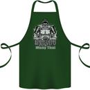 Muay Thai Boxing MMA Martial Arts Kick Cotton Apron 100% Organic Forest Green