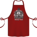 Muay Thai Boxing MMA Martial Arts Kick Cotton Apron 100% Organic Maroon