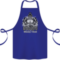 Muay Thai Boxing MMA Martial Arts Kick Cotton Apron 100% Organic Royal Blue