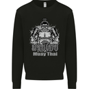 Muay Thai Boxing MMA Martial Arts Kick Kids Sweatshirt Jumper Black