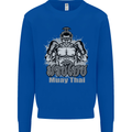 Muay Thai Boxing MMA Martial Arts Kick Kids Sweatshirt Jumper Royal Blue