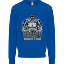 Muay Thai Boxing MMA Martial Arts Kick Kids Sweatshirt Jumper Royal Blue