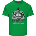 Muay Thai Boxing MMA Martial Arts Kick Kids T-Shirt Childrens Irish Green