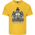 Muay Thai Boxing MMA Martial Arts Kick Kids T-Shirt Childrens Yellow