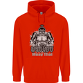Muay Thai Boxing MMA Martial Arts Kick Mens 80% Cotton Hoodie Bright Red