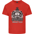 Muay Thai Boxing MMA Martial Arts Kick Mens Cotton T-Shirt Tee Top Red