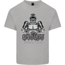 Muay Thai Boxing MMA Martial Arts Kick Mens Cotton T-Shirt Tee Top Sports Grey